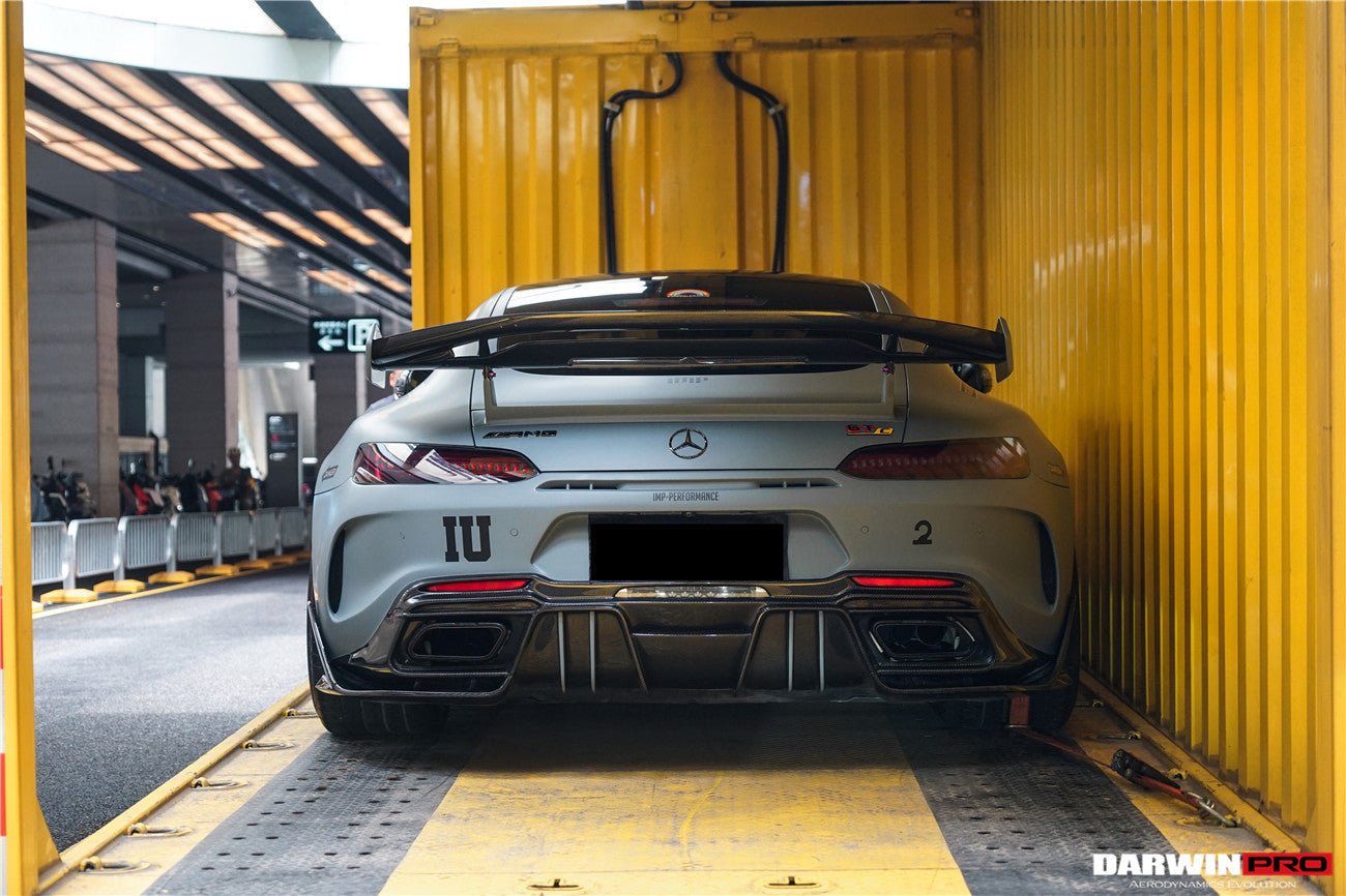 2017 - 2021 Mercedes Benz AMG GTC IMPII Part Carbon Fiber Rear Bumper With Exhasust tips